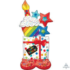 AIRLOONZ 55 Inch Gift Stacker Foil Mylar Balloon [42450]