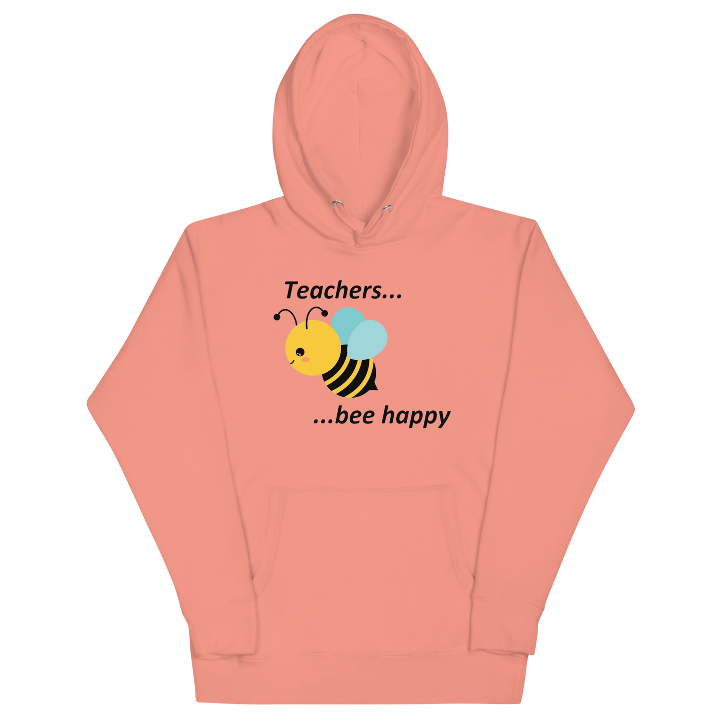 Teacher Bee Happy Unisex Hoodie - Pink