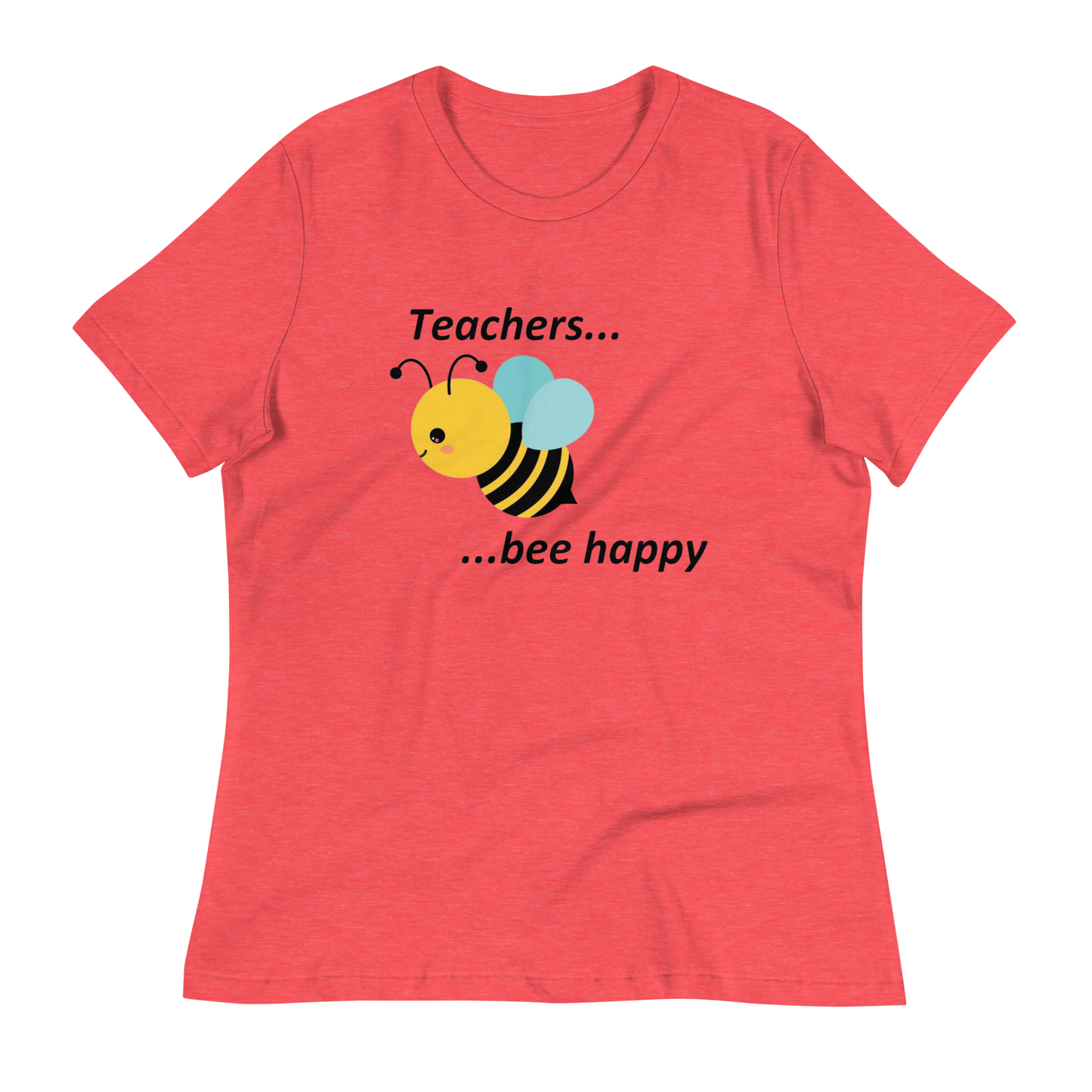 Teacher Bee Happy T-Shirt - Pink