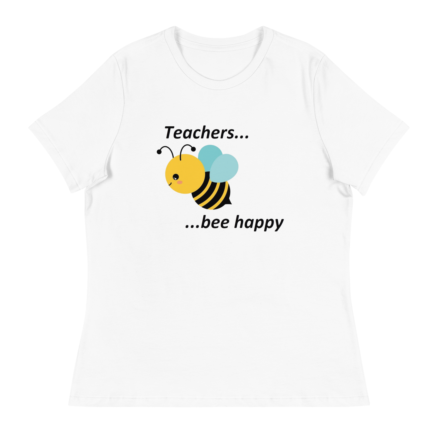 Teacher Bee Happy T-Shirt - White